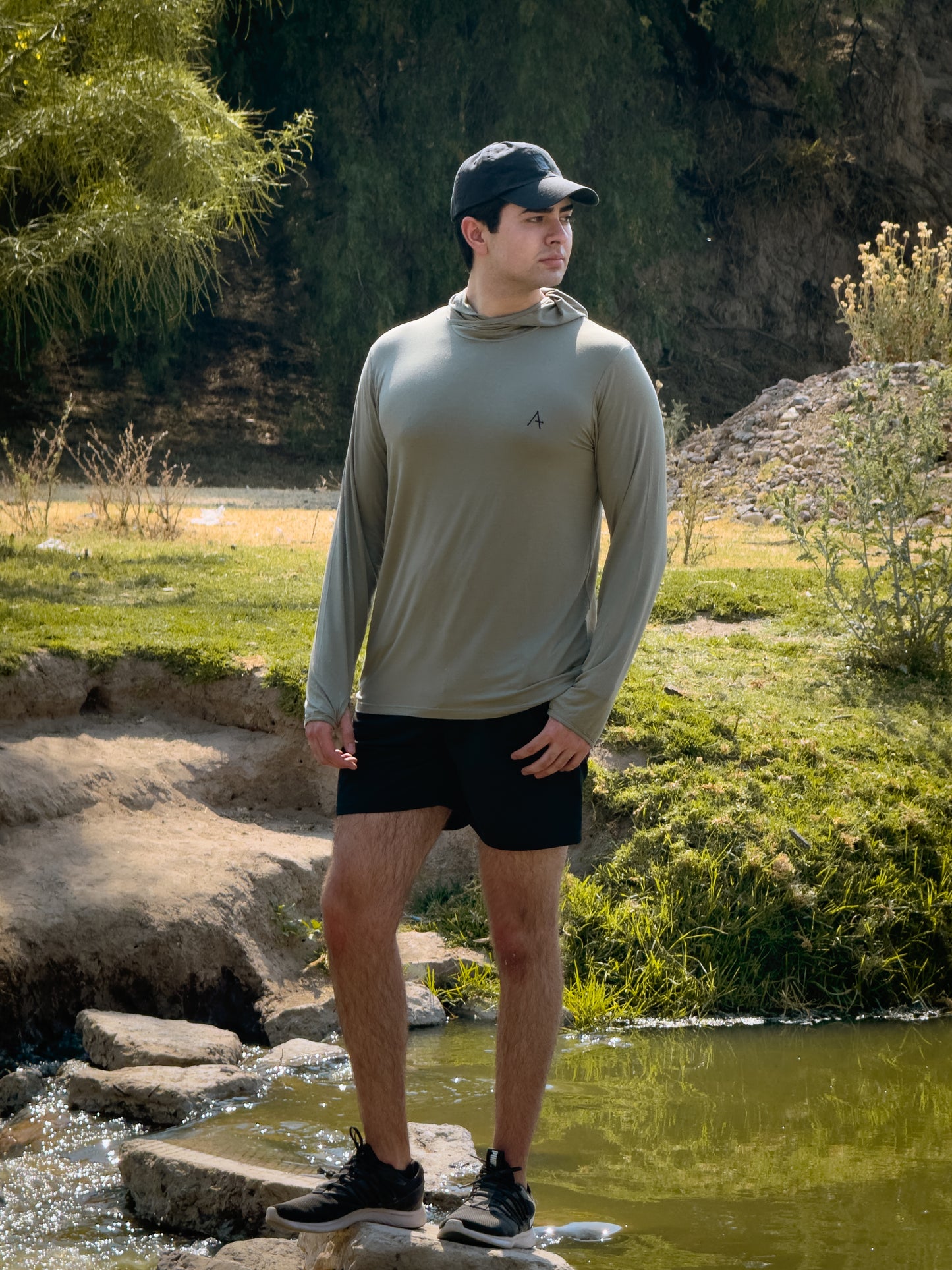 Bamboo Active Hoodie | Verde Militar