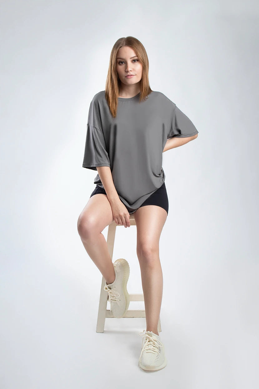 Playera Oversized Fit - Bambú