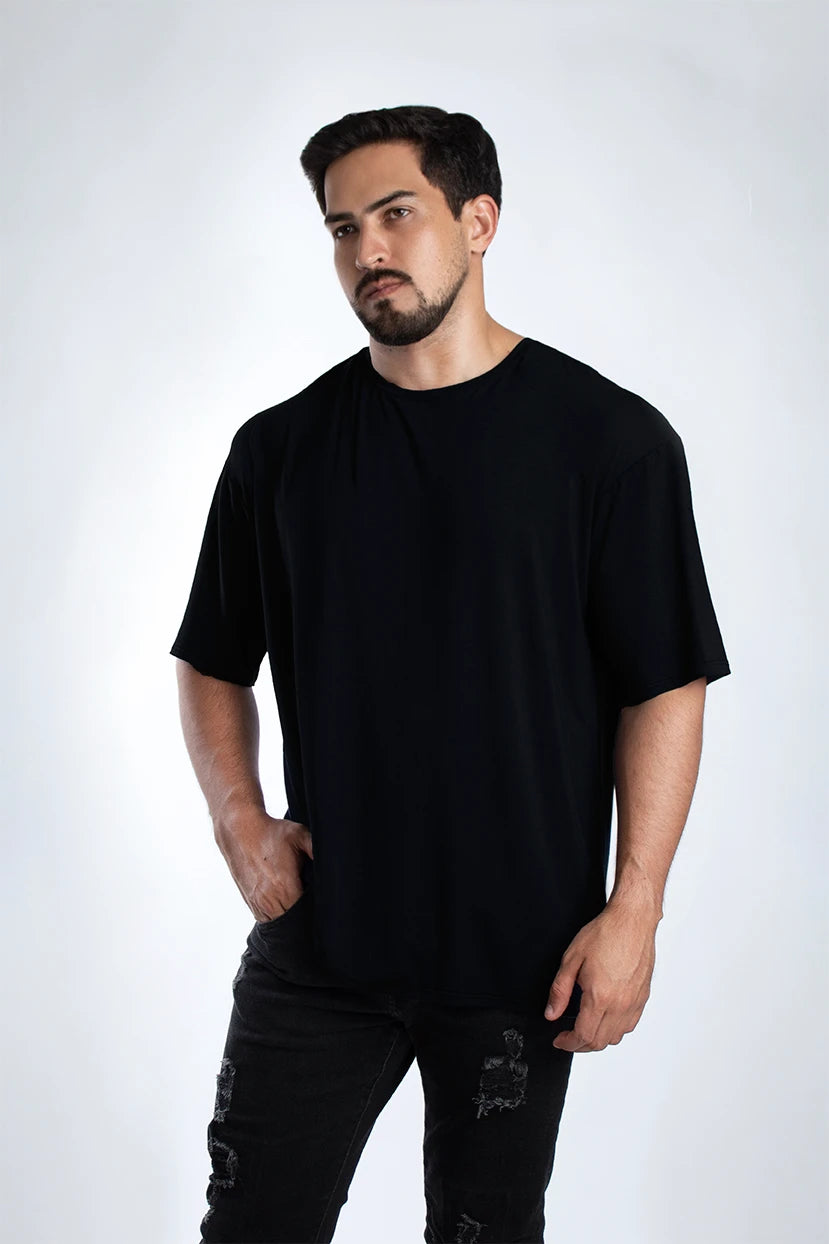 Playera Oversized Fit - Bambú