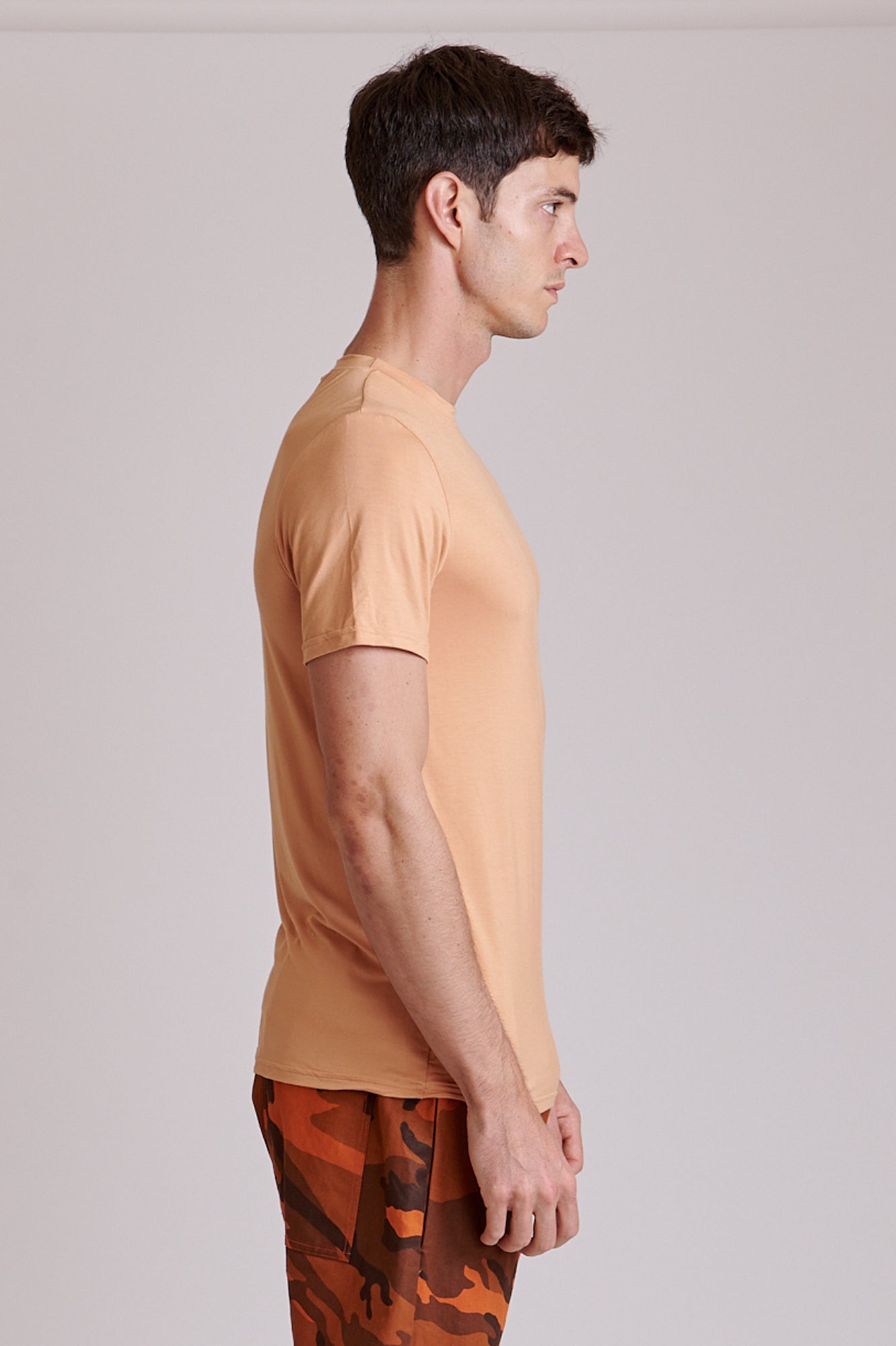 Playeras Hombre Cuello V Playera De Bambú Cuello Redondo Camisa