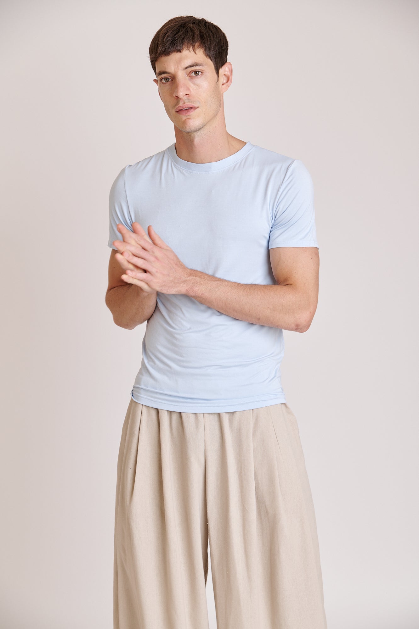 Playera de Bambú - Azul Cielo
